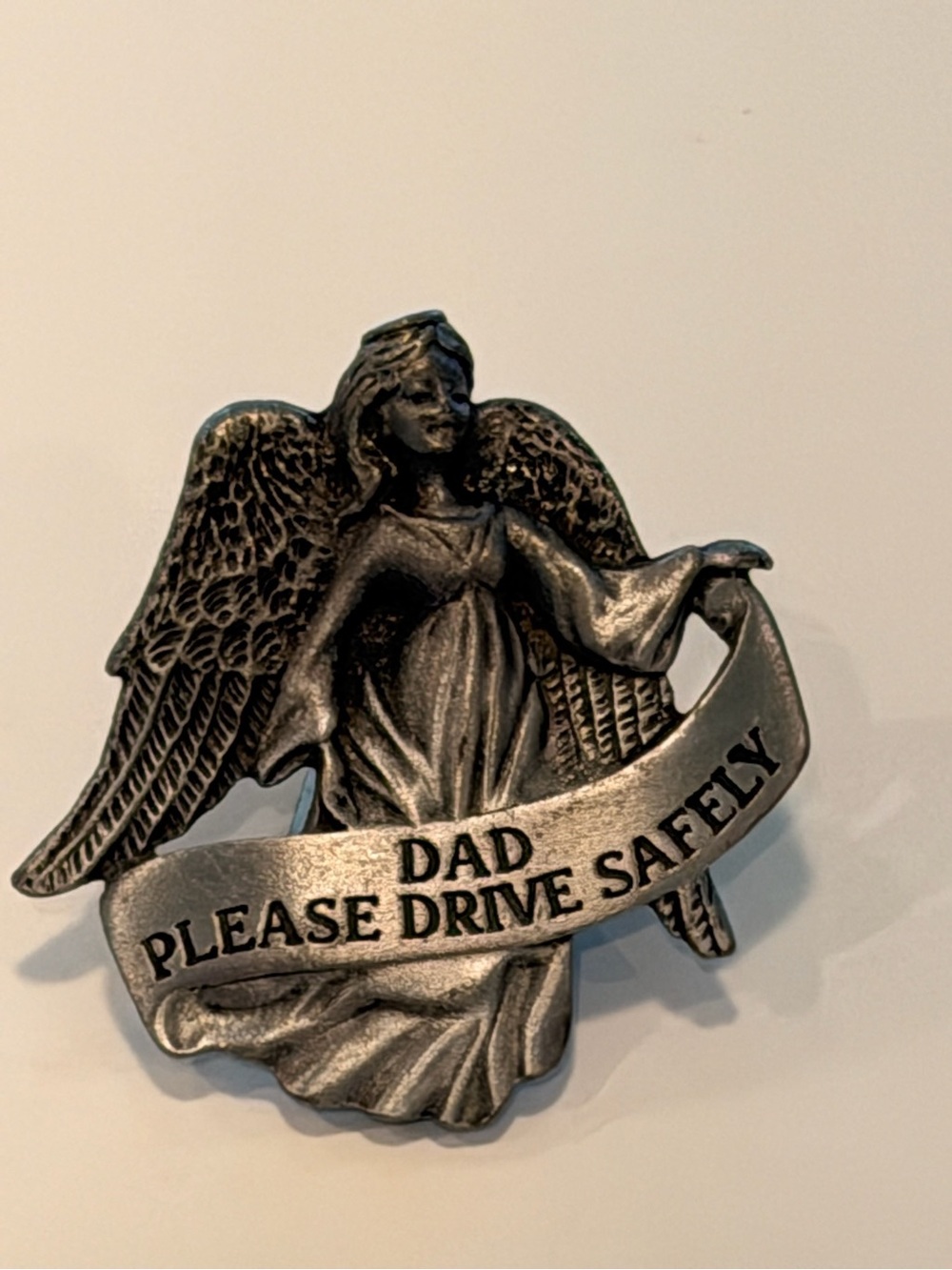 Angel 'Dad Please Drive Safely' Pewter Pin